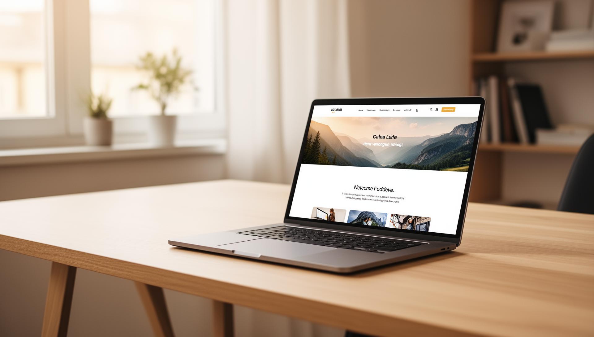 Professionell hemsida visad på laptop och telefon